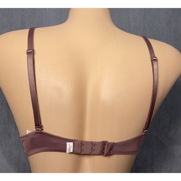 Victoria's Secret Pink Wear Everywhere T-Shirt Bra Size 32D Push Up Bra Mauve - Picture 4 of 8